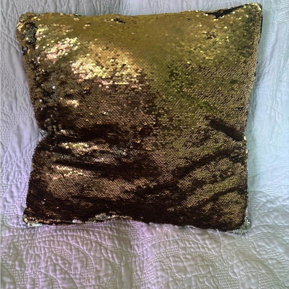 Reversible Sequin Throw Pillow